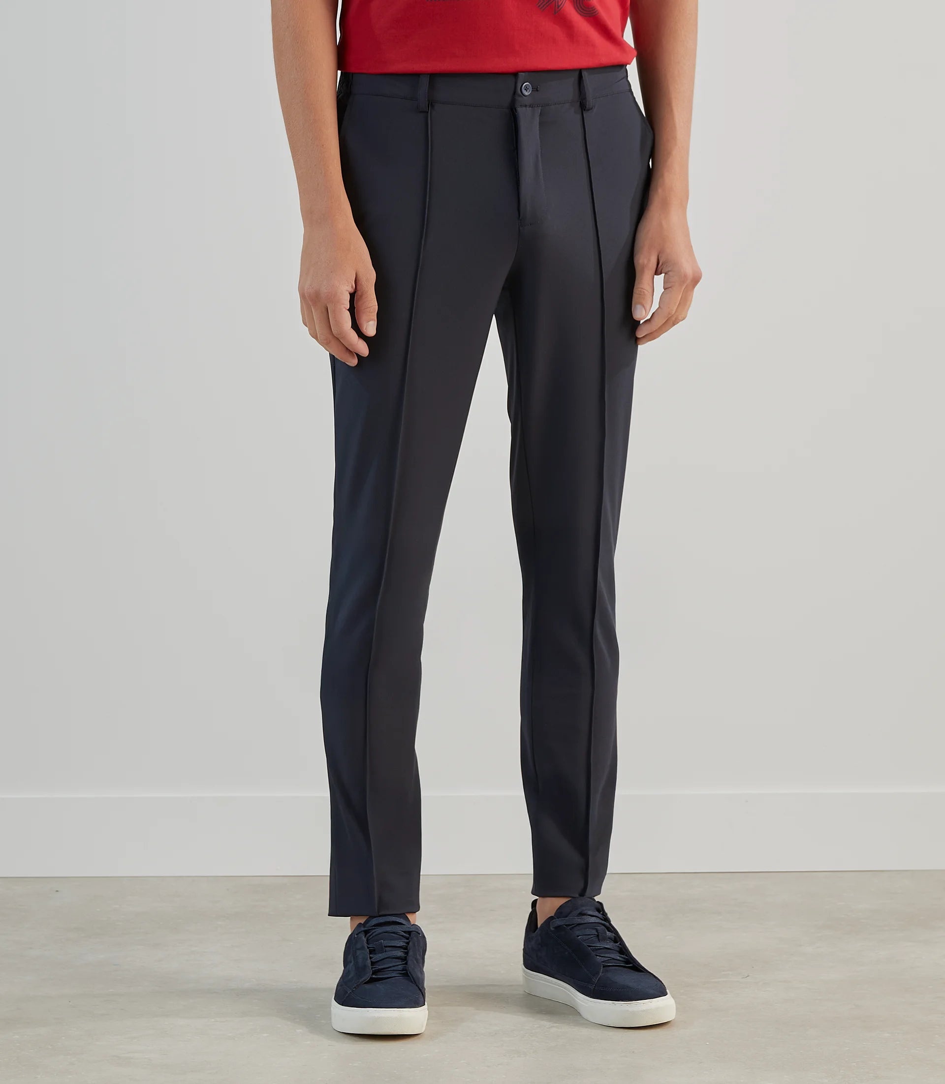 Pantalon ville en tissu technique marine - IZAC