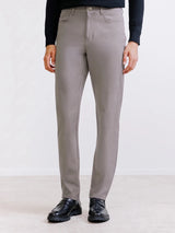 Pantalon 5 poches taupe