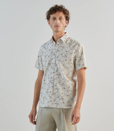 Chemise fantaisie beige - IZAC