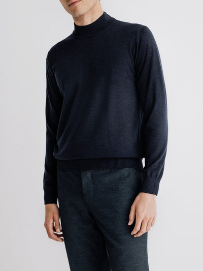 Pull col cheminée marine - IZAC