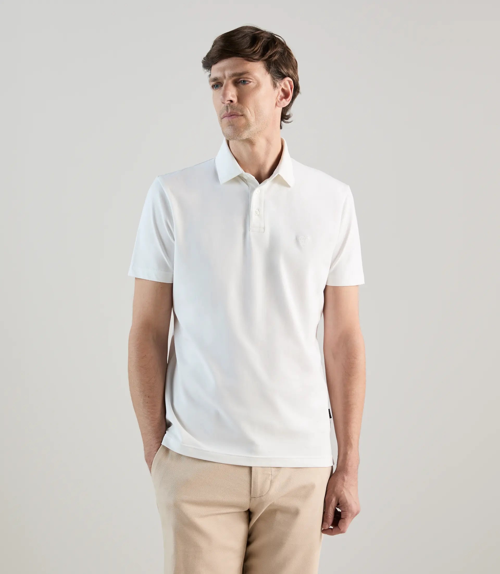 Polo piqué blanc - IZAC