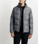 Short grey down jacket
