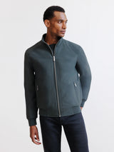 Blouson col montant kaki