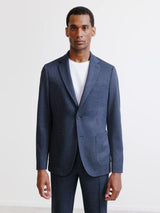 Navy knit city jacket