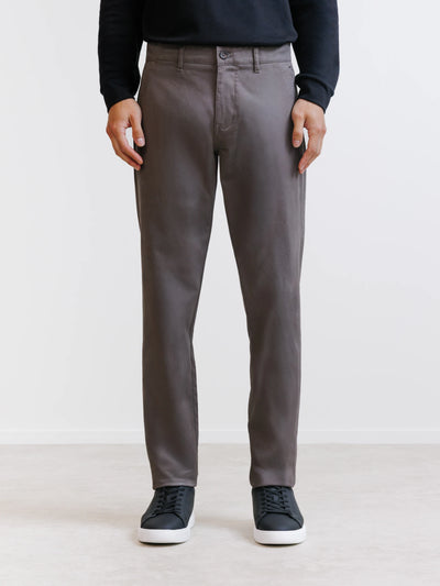 Chestnut stretch cotton pants