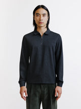 Polo zippé anthracite