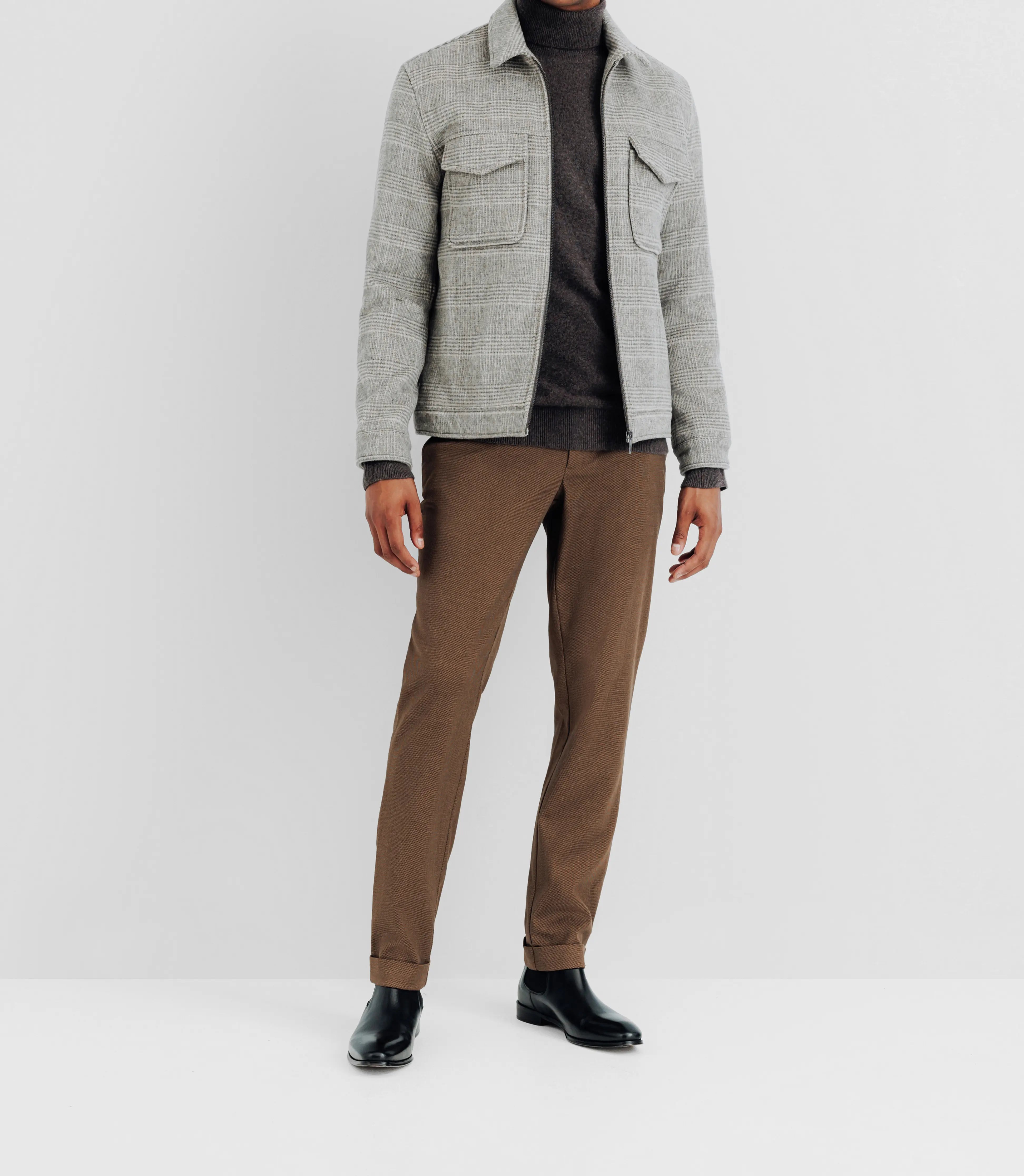 Blouson en laine gris - IZAC