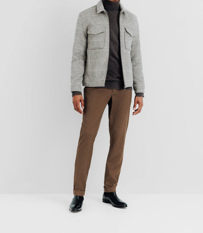 Blouson en laine gris - IZAC