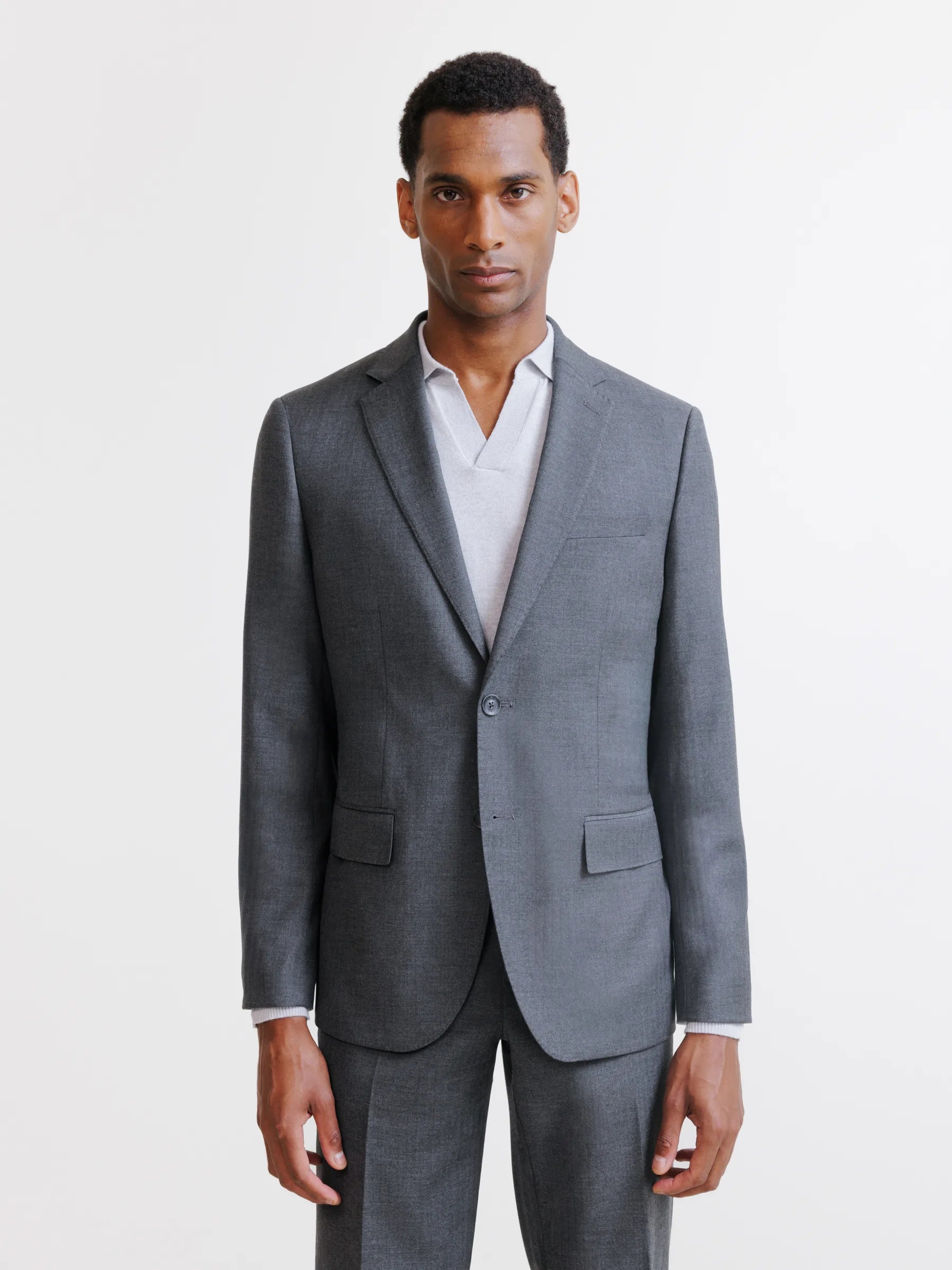 2-button anthracite suit
