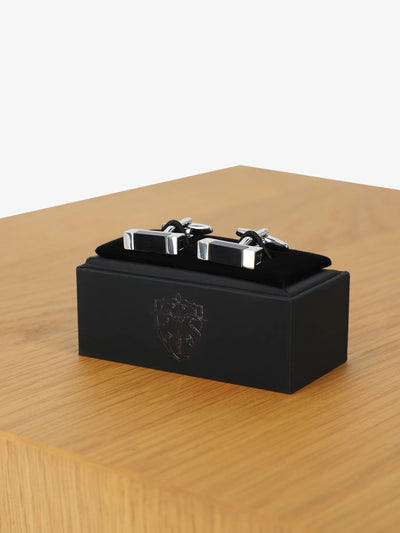 Boutons de manchette noirs