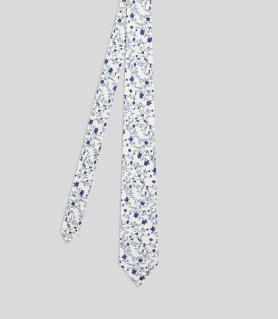 Cravate fantaisie blanche - IZAC