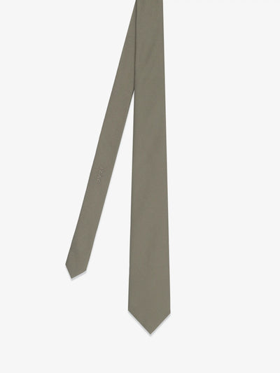 Cravate unie taupe