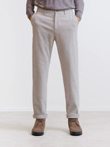 Pantalon flanelle beige clair