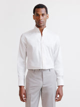 Chemise col philosophe écru
