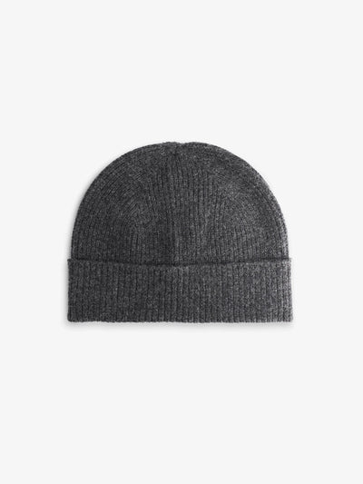 Bonnet en maille côtelée anthracite - IZAC