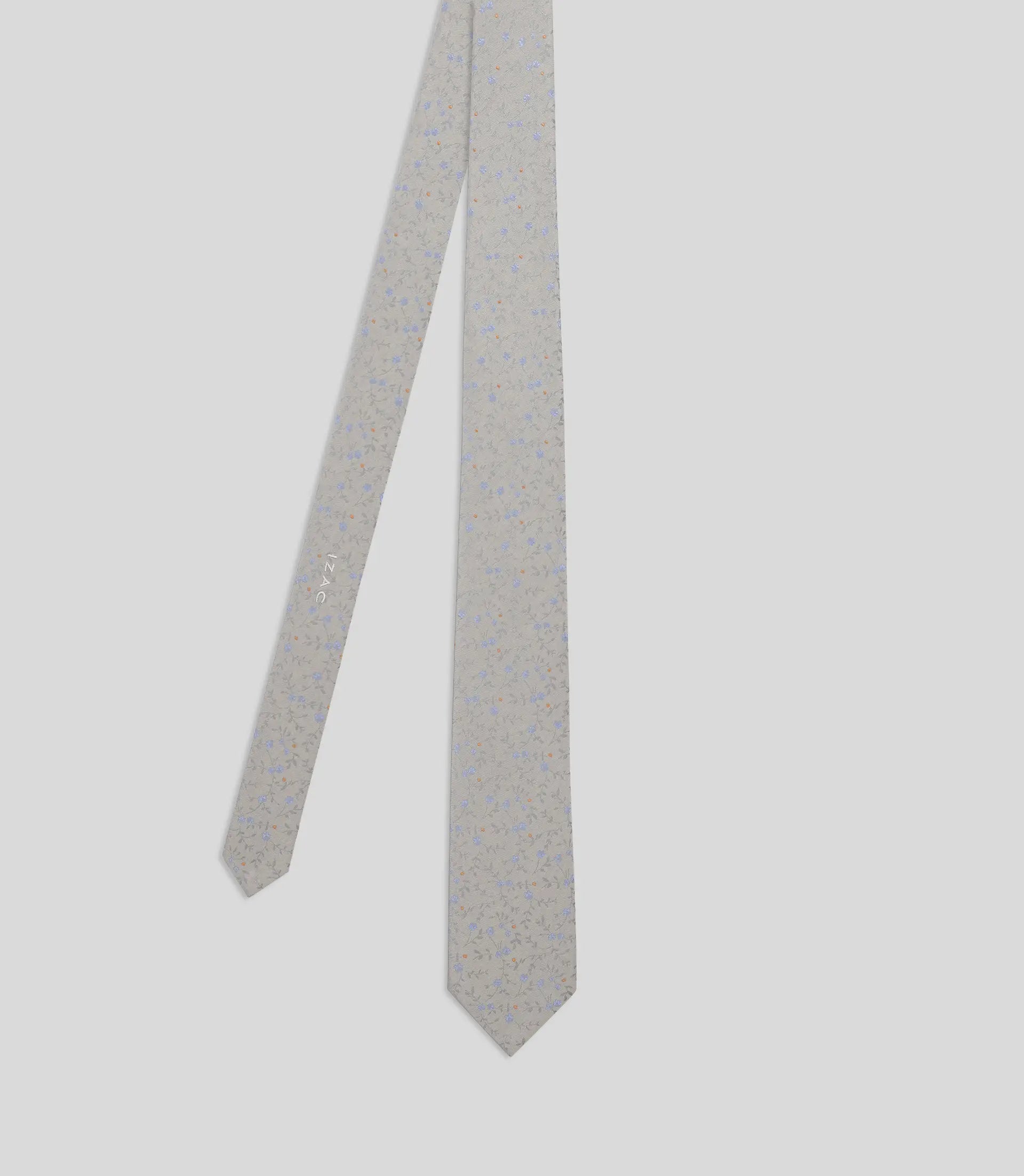 Cravate fantaisie grise - IZAC