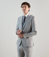 Costume 2 boutons en laine mélangée gris - IZAC