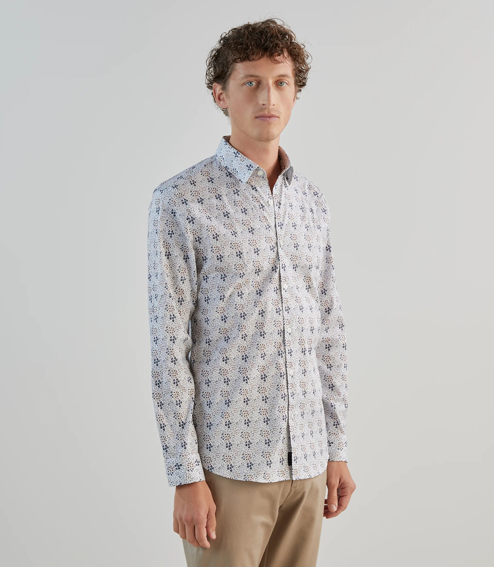 Chemise fantaisie blanche - IZAC