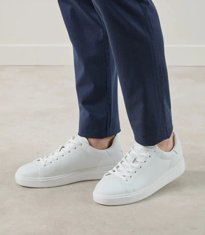 Basket en cuir blanche - IZAC