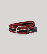 Ceinture tressée rouge - IZAC