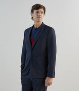 Veste ville tissu armuré marine - IZAC