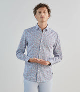 Chemise fantaisie bordeaux - IZAC