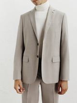 Costume 2 boutons taupe