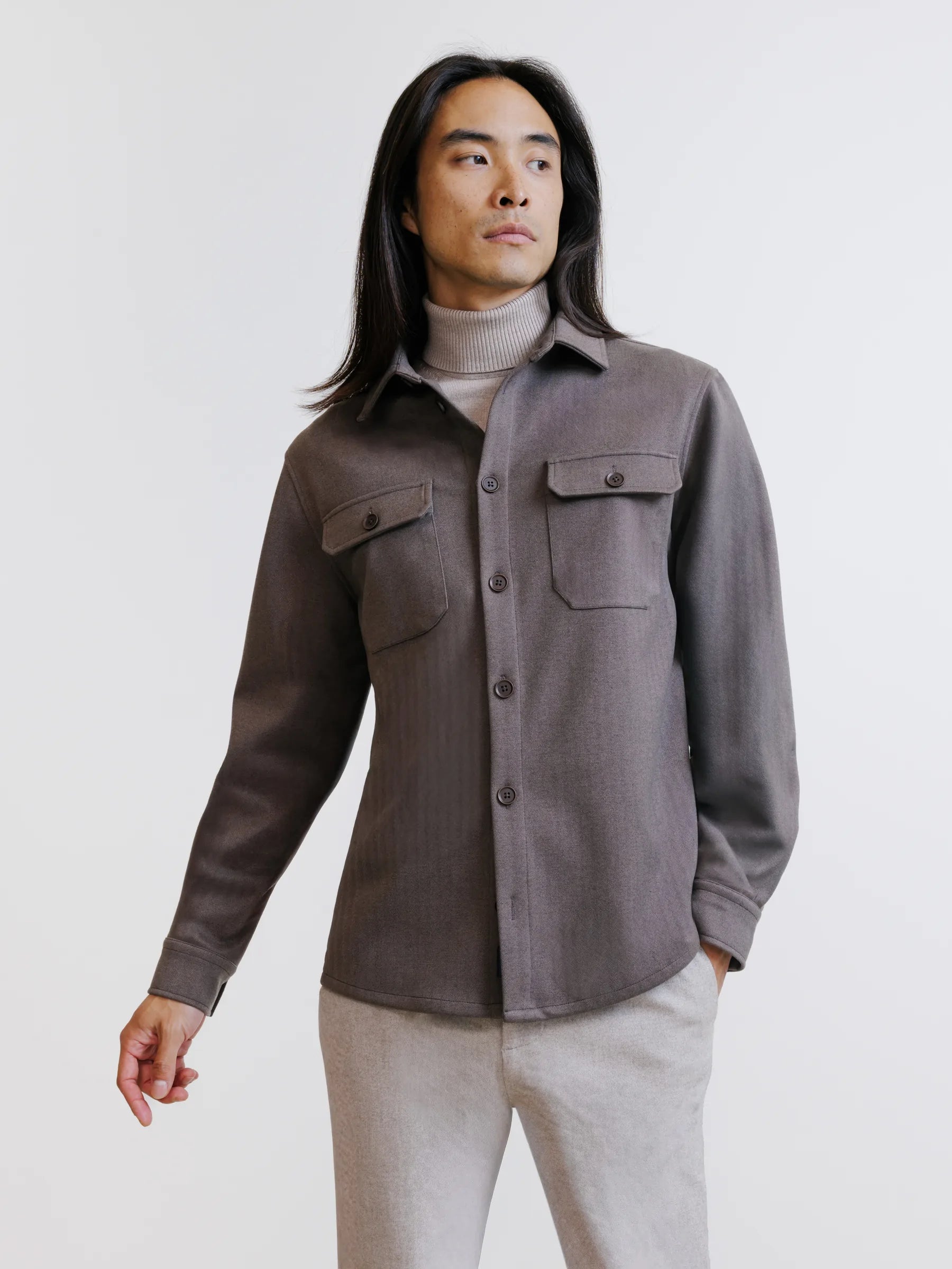 Taupe overshirt