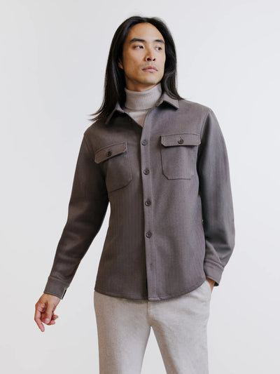 Taupe overshirt