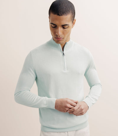 Pull col montant camionneur vert - IZAC