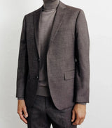 Costume with brown buttons