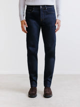 Raw straight 5-pocket jeans