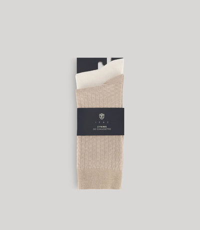 Pack de chaussettes beige - IZAC