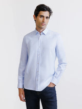 Sky shirt with elbow patches