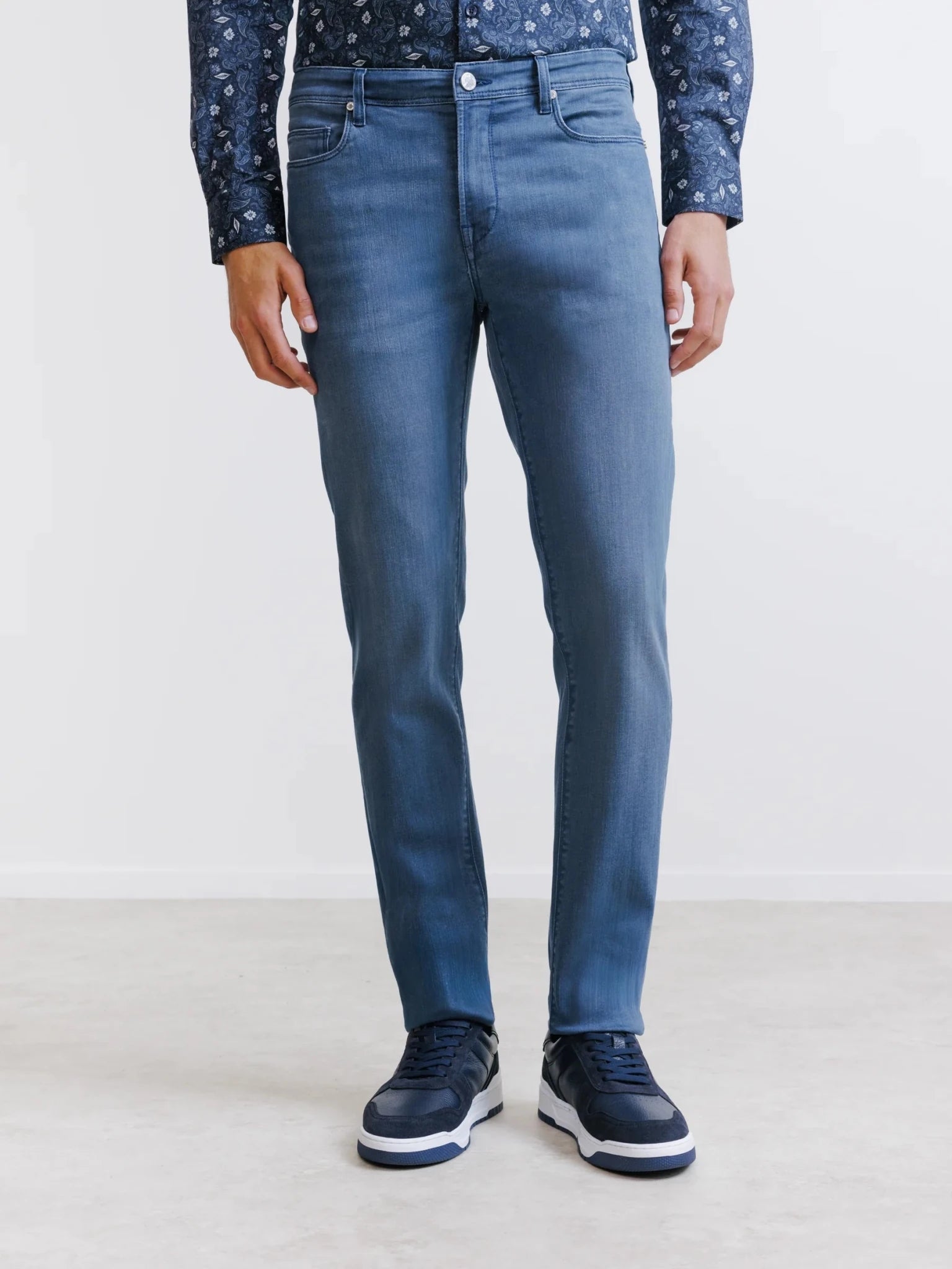 Jean 5 poches slim bleu - IZAC
