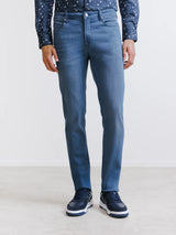 Jean 5 poches slim bleu
