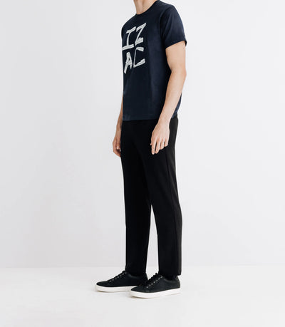 T-shirt col rond marine - IZAC