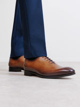 Richelieu en cuir marron