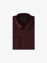 Plum cotton satin shirt