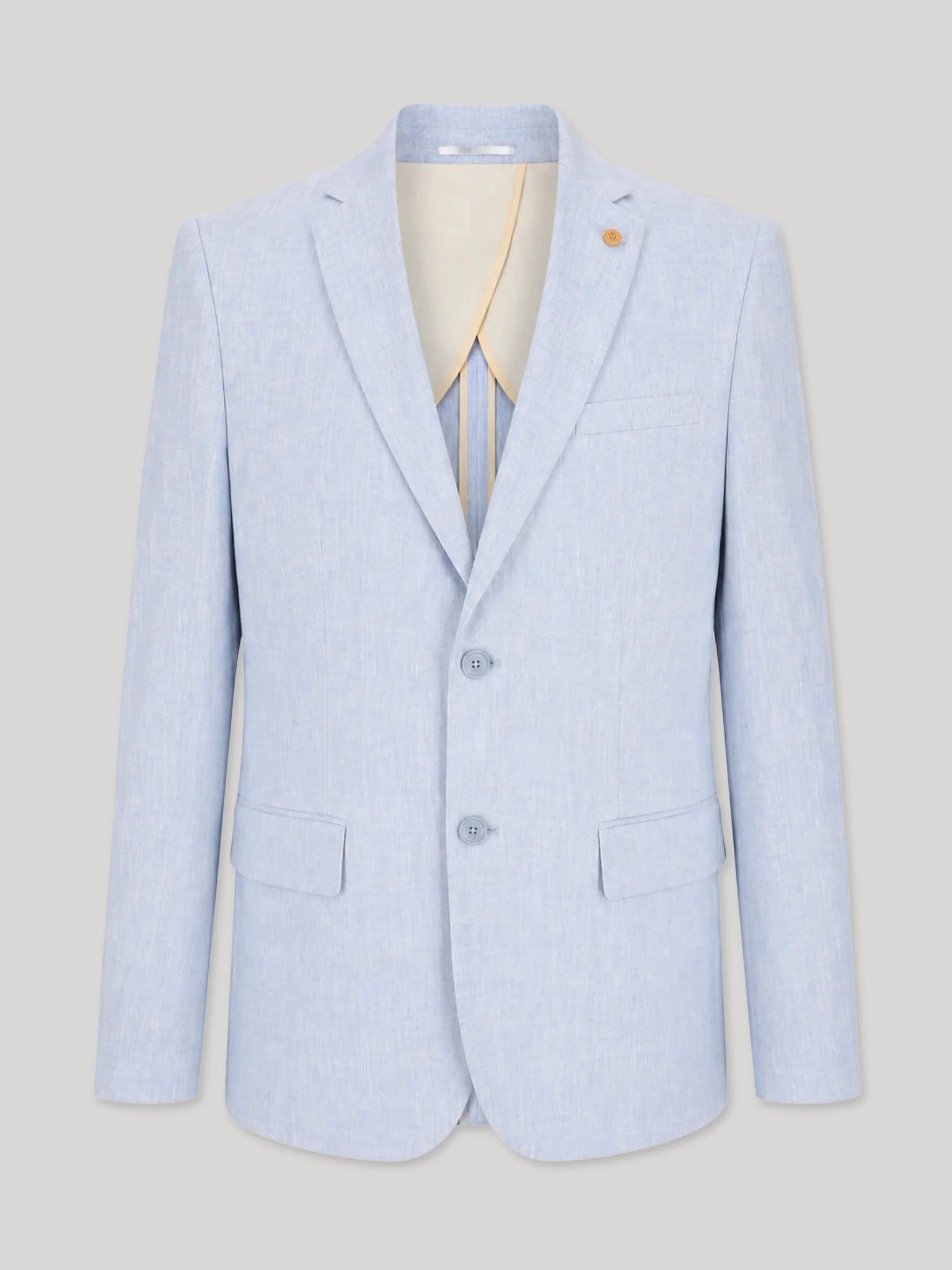 Veste ville séparable 100% lin bleu ciel - IZAC
