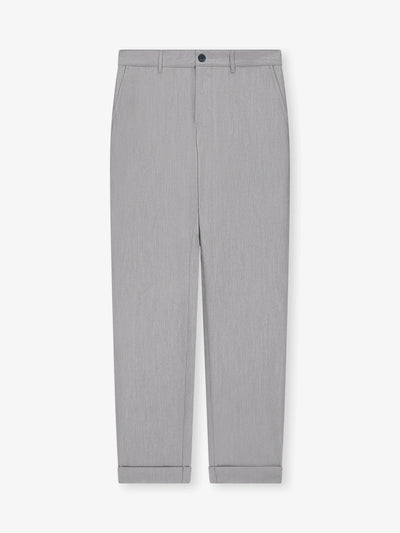 Elasticated waist denim trousers