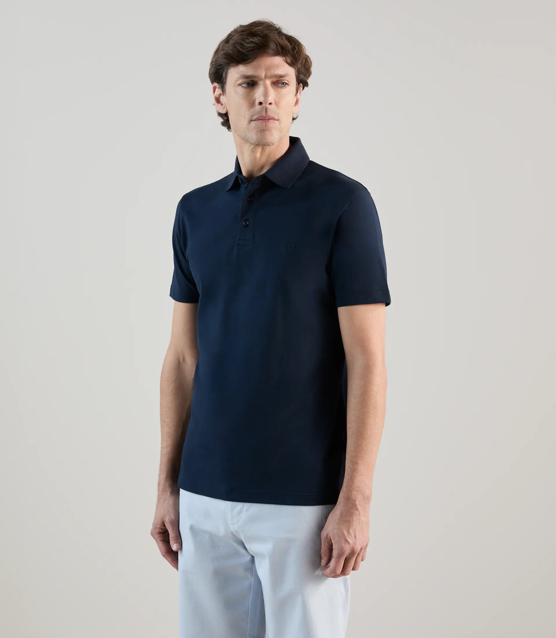 Polo piqué marine - IZAC