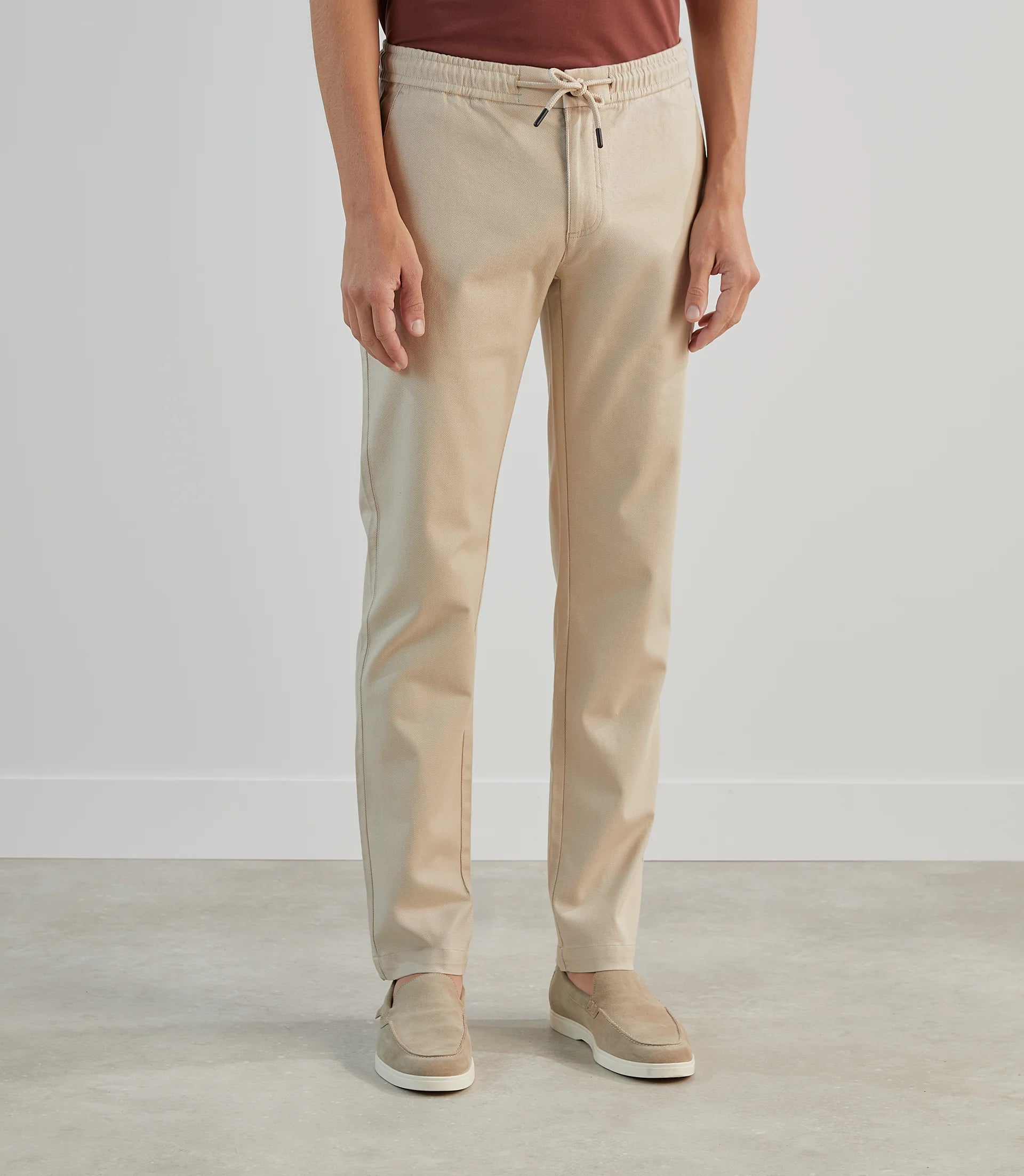 Pantalon casual armuré beige - IZAC