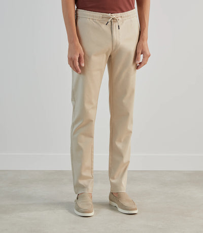 Pantalon casual armuré beige - IZAC