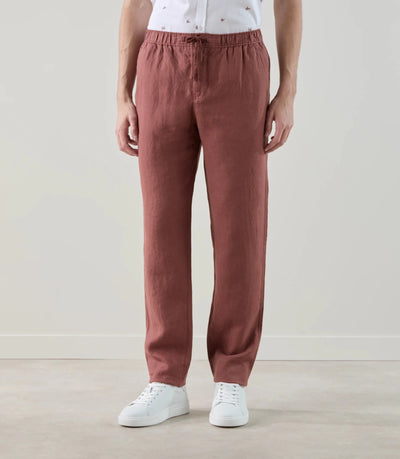 Pantalon casual 100% rouge bordeaux - IZAC