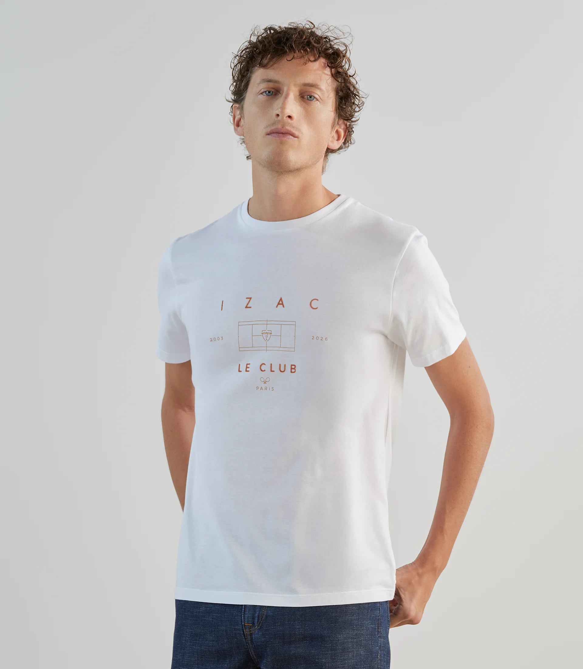 T-shirt à manches courtes écru - IZAC
