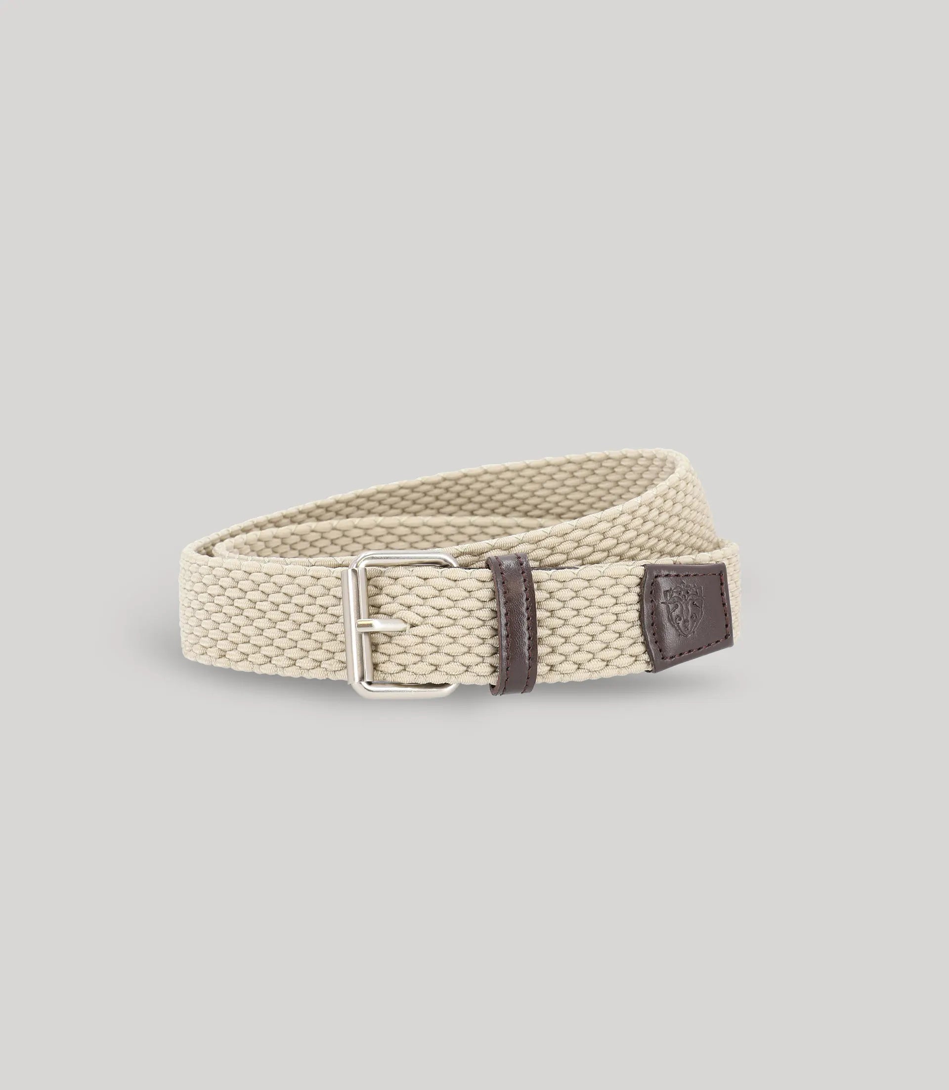 Ceinture tressée beige - IZAC