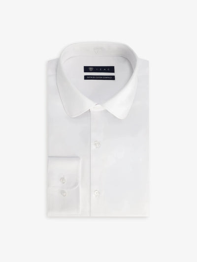 Chemise ville en coton blanc - IZAC