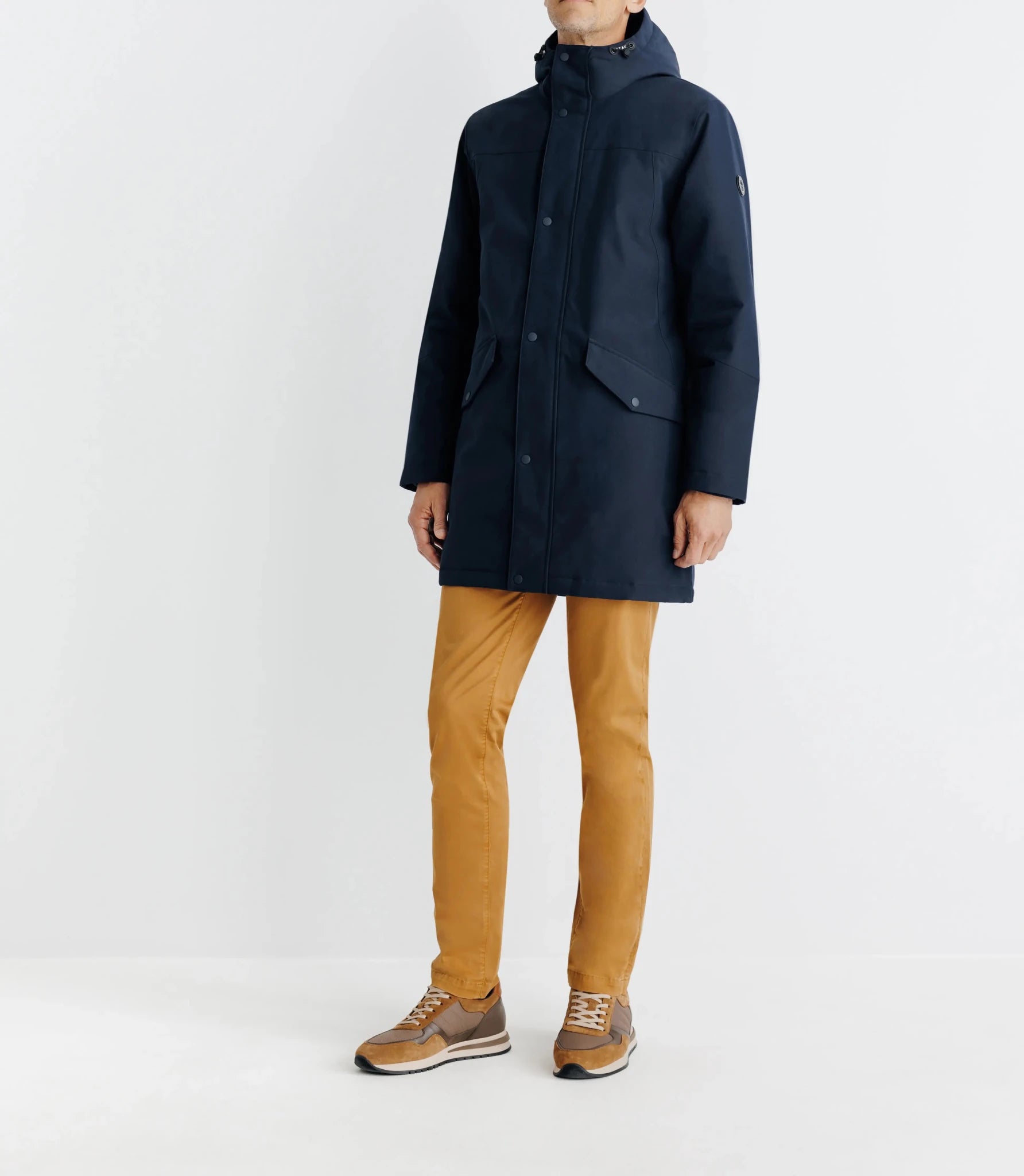 Parka à capuche marine - IZAC