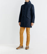 Parka à capuche marine